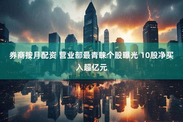 券商按月配资 营业部最青睐个股曝光 10股净买入超亿元